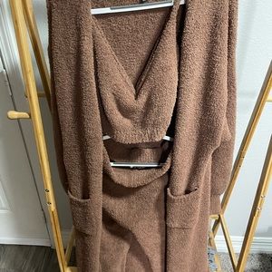 3 piece fuzzy fashion nova set